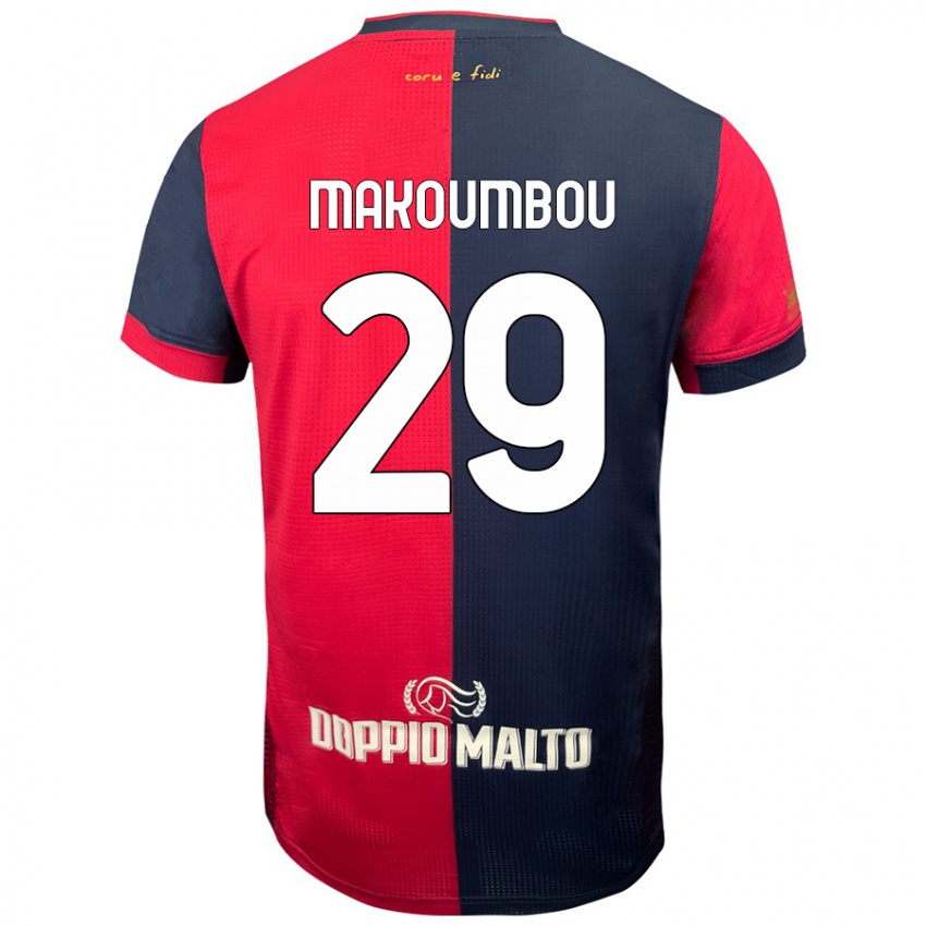 Bambino Maglia Antoine Makoumbou #29 Rosso Blu Più Scuro Kit Gara Home 2024/25 Maglietta