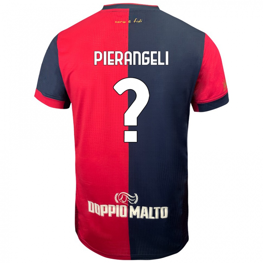 Bambino Maglia Luis Pierangeli #0 Rosso Blu Più Scuro Kit Gara Home 2024/25 Maglietta