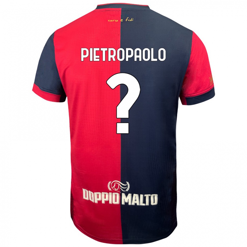 Bambino Maglia Mario Pietropaolo #0 Rosso Blu Più Scuro Kit Gara Home 2024/25 Maglietta