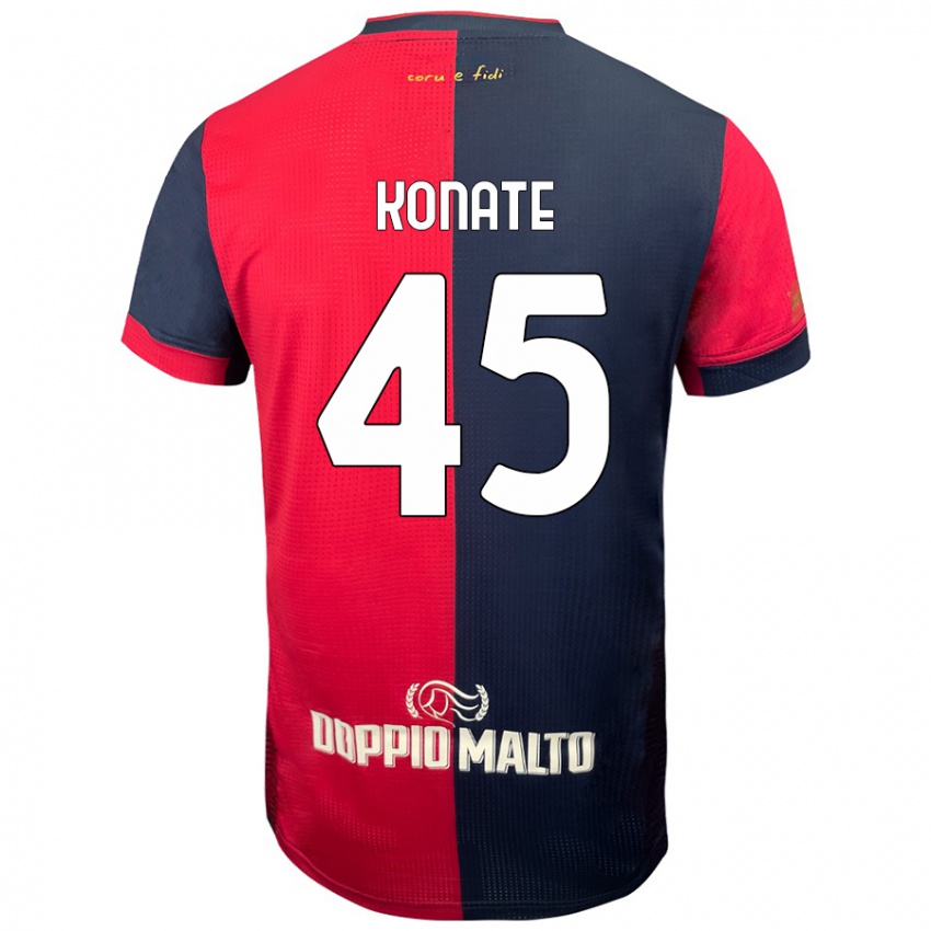 Bambino Maglia Ismael Konate #45 Rosso Blu Più Scuro Kit Gara Home 2024/25 Maglietta