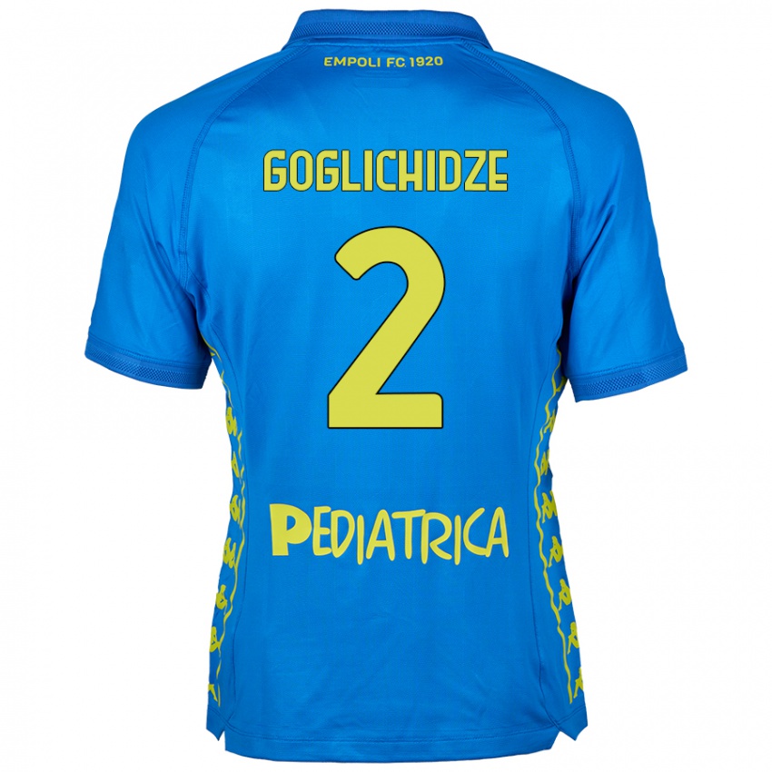 Bambino Maglia Saba Goglichidze #2 Blu Kit Gara Home 2024/25 Maglietta