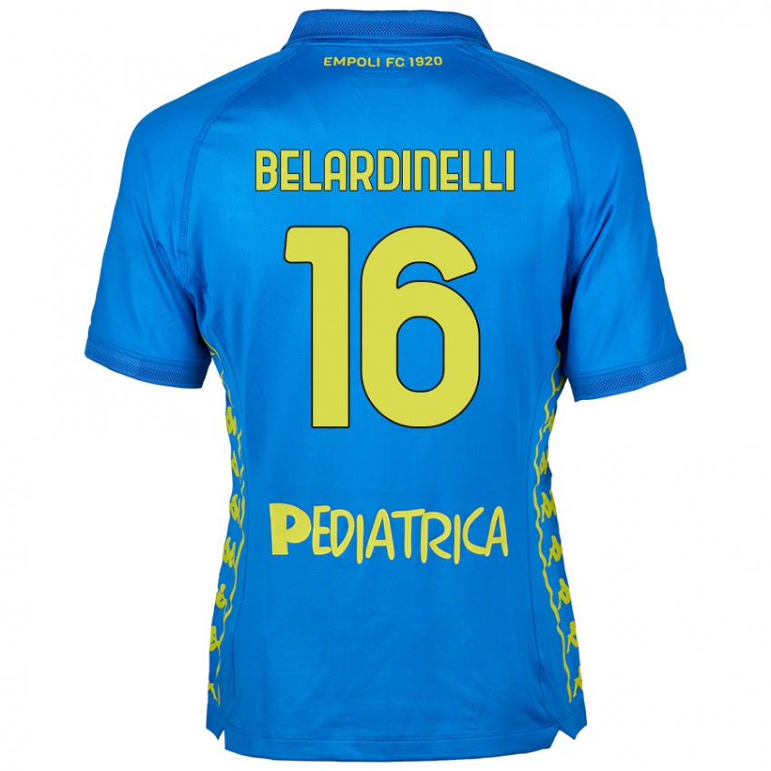 Bambino Maglia Luca Belardinelli #16 Blu Kit Gara Home 2024/25 Maglietta