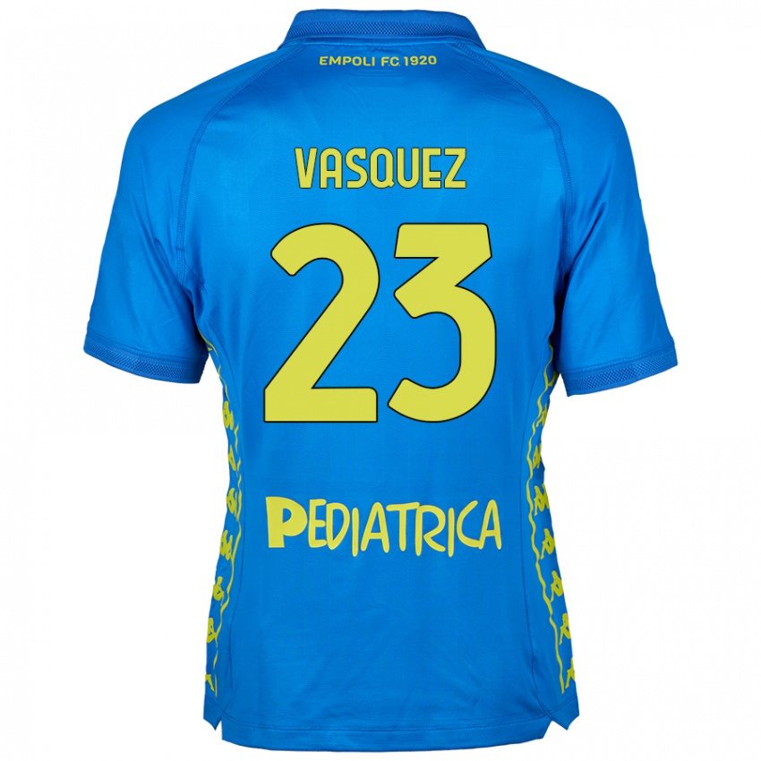 Bambino Maglia Devis Vásquez #23 Blu Kit Gara Home 2024/25 Maglietta