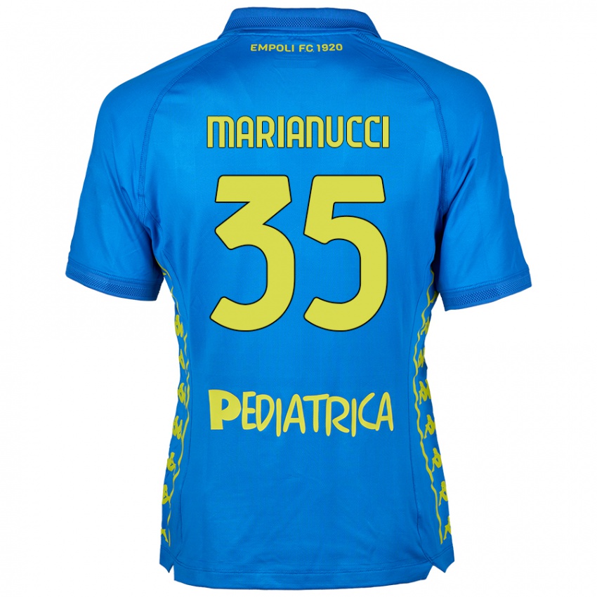 Bambino Maglia Luca Marianucci #35 Blu Kit Gara Home 2024/25 Maglietta