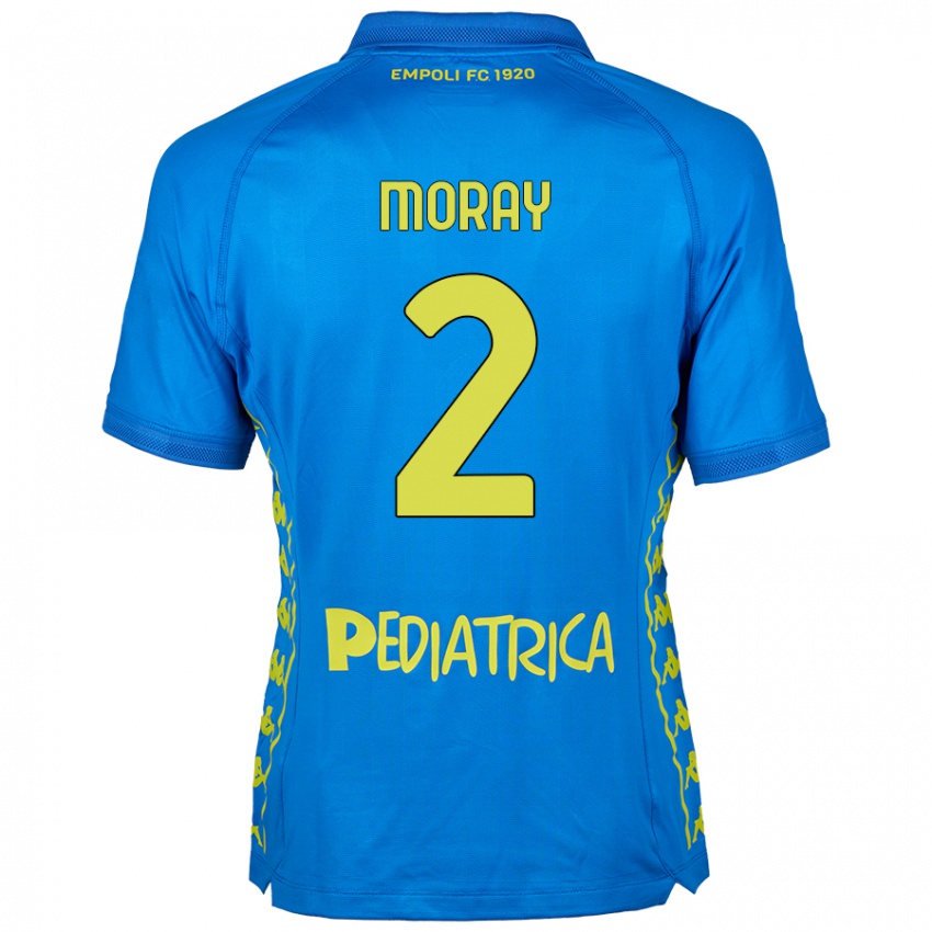 Bambino Maglia Jeremy Moray #2 Blu Kit Gara Home 2024/25 Maglietta