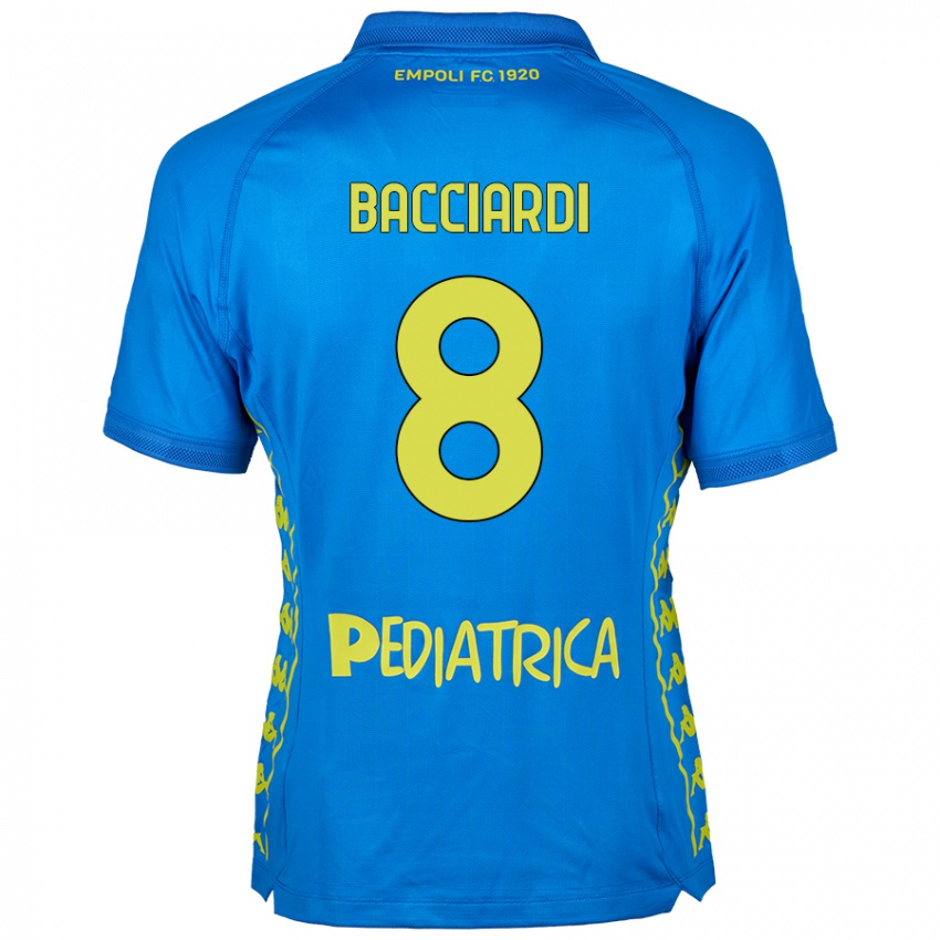 Bambino Maglia Andrea Bacciardi #8 Blu Kit Gara Home 2024/25 Maglietta