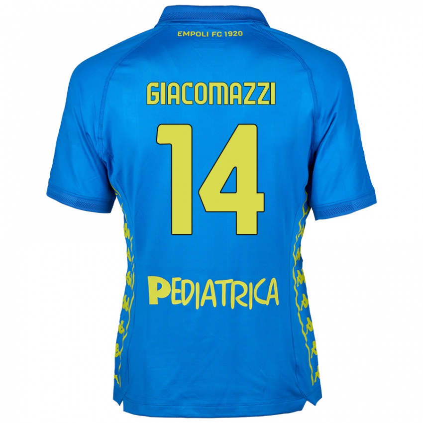 Bambino Maglia Sebastián Giacomazzi #14 Blu Kit Gara Home 2024/25 Maglietta