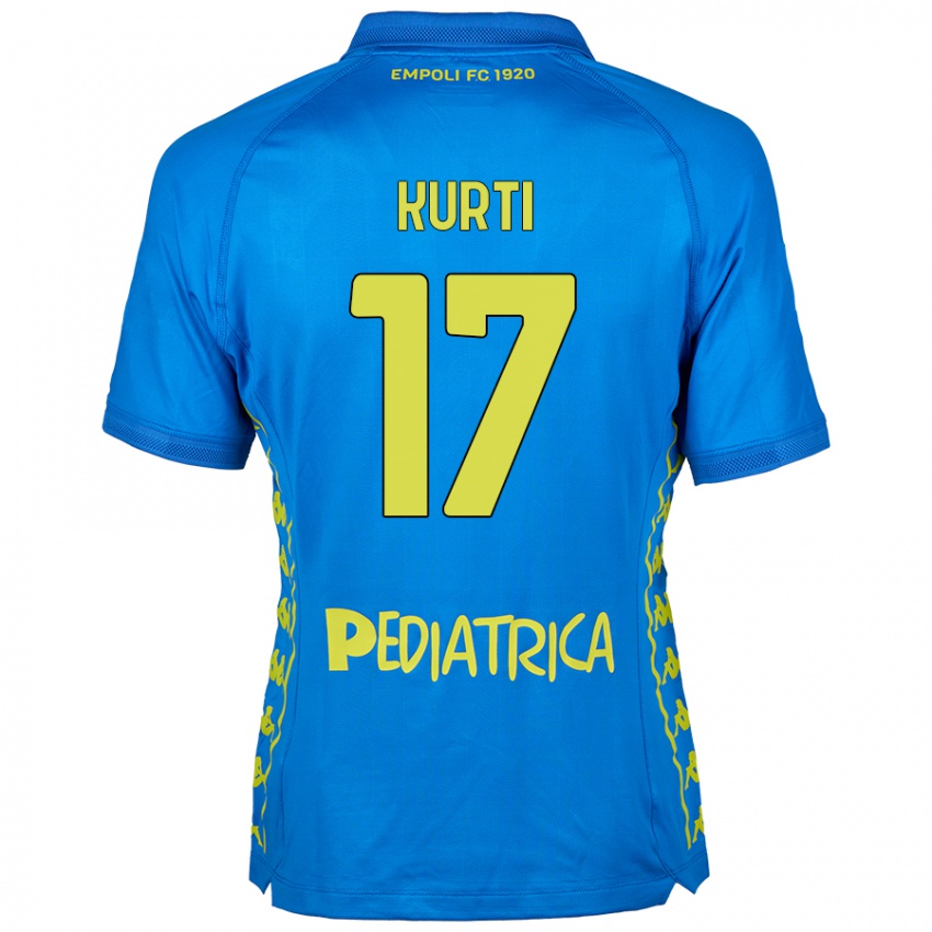 Bambino Maglia Adi Kurti #17 Blu Kit Gara Home 2024/25 Maglietta