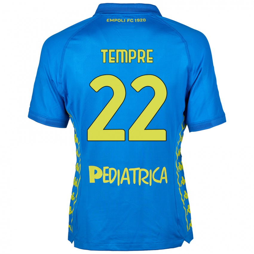 Bambino Maglia Michele Tempre #22 Blu Kit Gara Home 2024/25 Maglietta