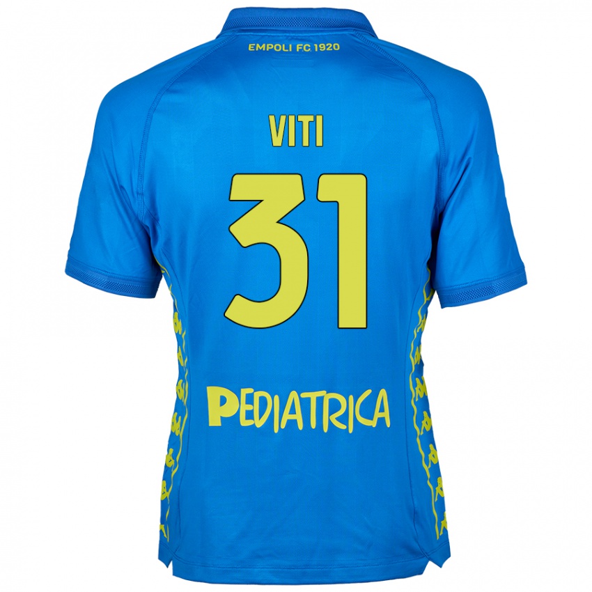 Bambino Maglia Vittorio Viti #31 Blu Kit Gara Home 2024/25 Maglietta