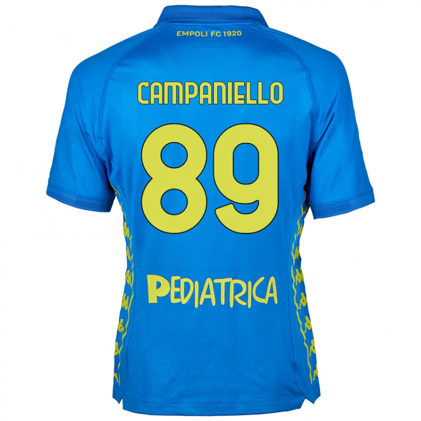 Bambino Maglia Thomas Campaniello #89 Blu Kit Gara Home 2024/25 Maglietta