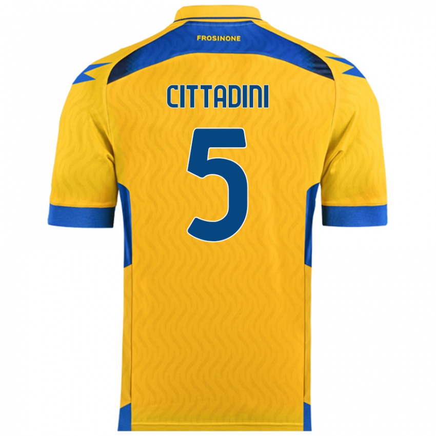 Bambino Maglia Giorgio Cittadini #5 Giallo Kit Gara Home 2024/25 Maglietta