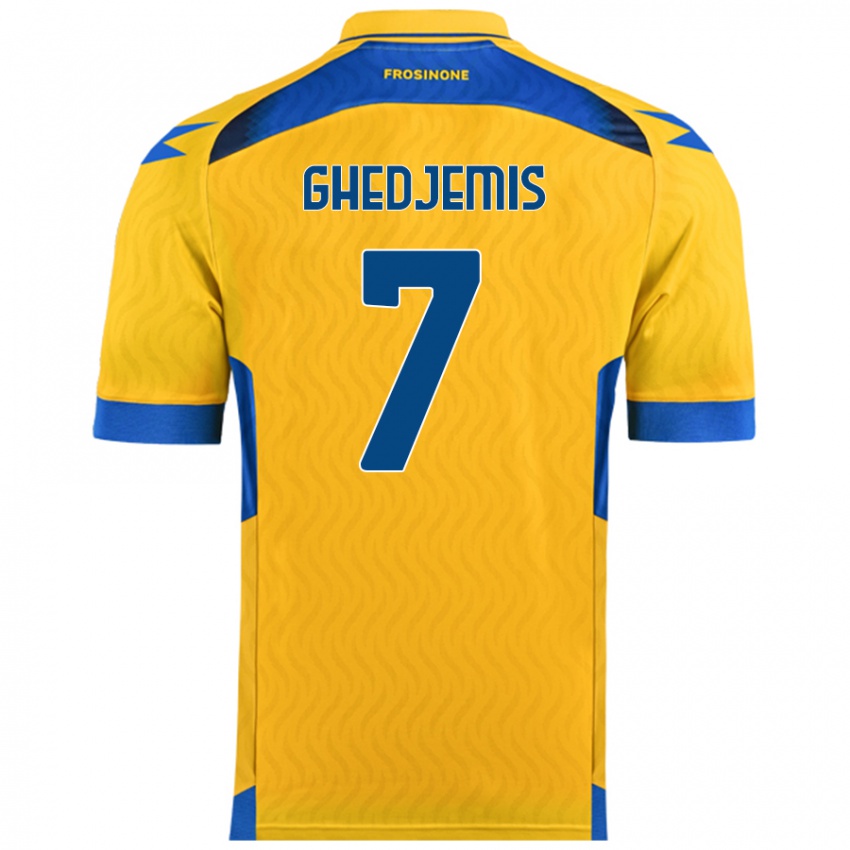 Bambino Maglia Farès Ghedjemis #7 Giallo Kit Gara Home 2024/25 Maglietta