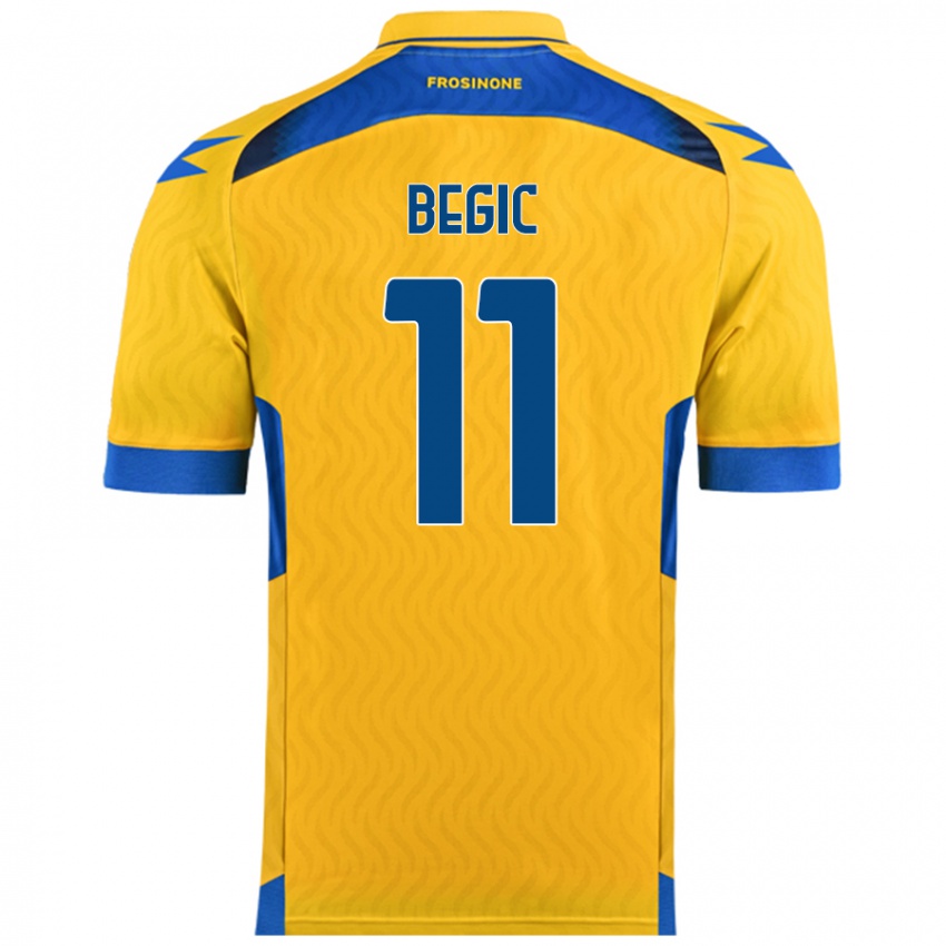 Bambino Maglia Tjas Begic #11 Giallo Kit Gara Home 2024/25 Maglietta