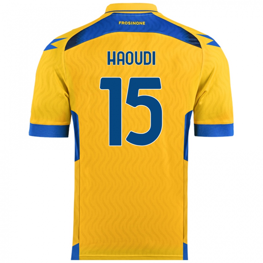 Bambino Maglia Hamza Haoudi #15 Giallo Kit Gara Home 2024/25 Maglietta