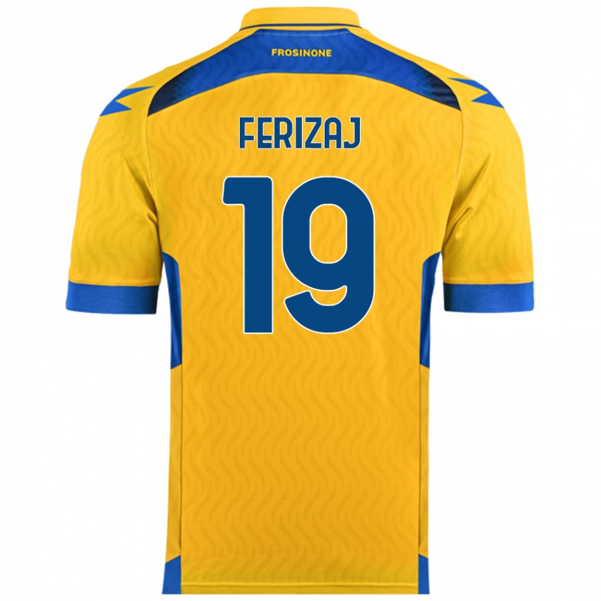 Bambino Maglia Justin Ferizaj #19 Giallo Kit Gara Home 2024/25 Maglietta