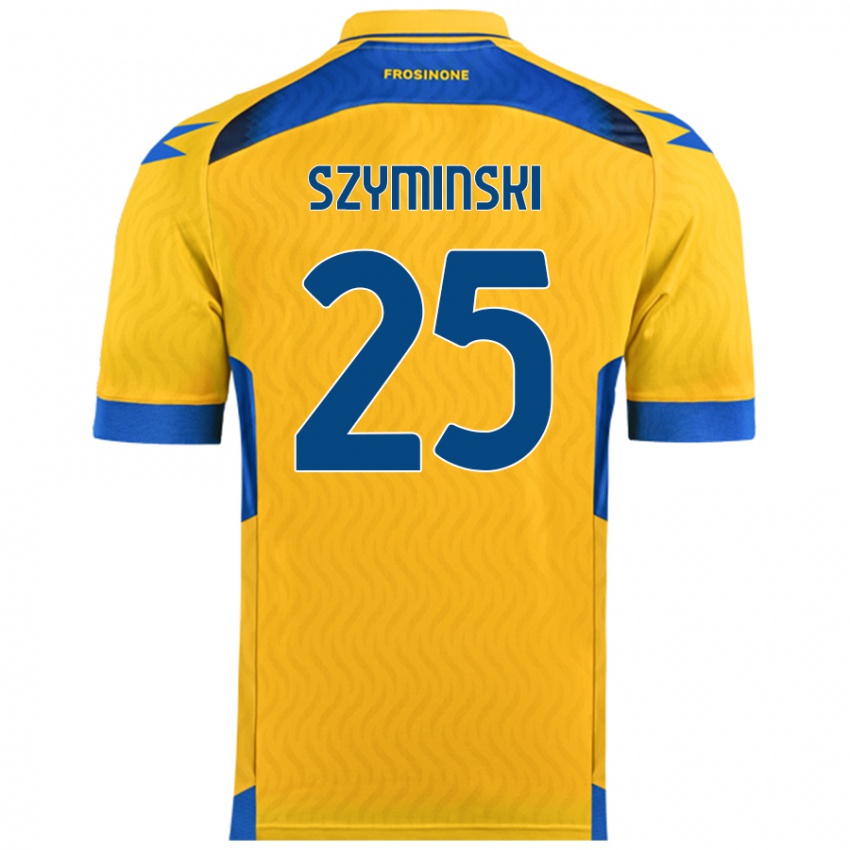 Bambino Maglia Przemyslaw Szyminski #25 Giallo Kit Gara Home 2024/25 Maglietta