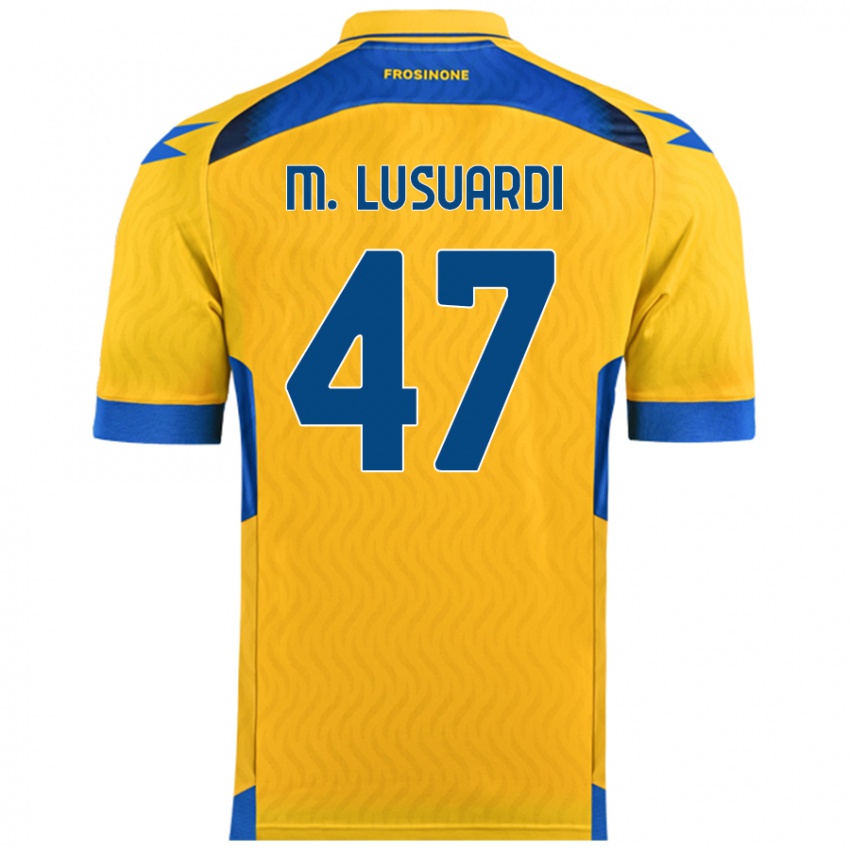 Bambino Maglia Mateus Lusuardi #47 Giallo Kit Gara Home 2024/25 Maglietta