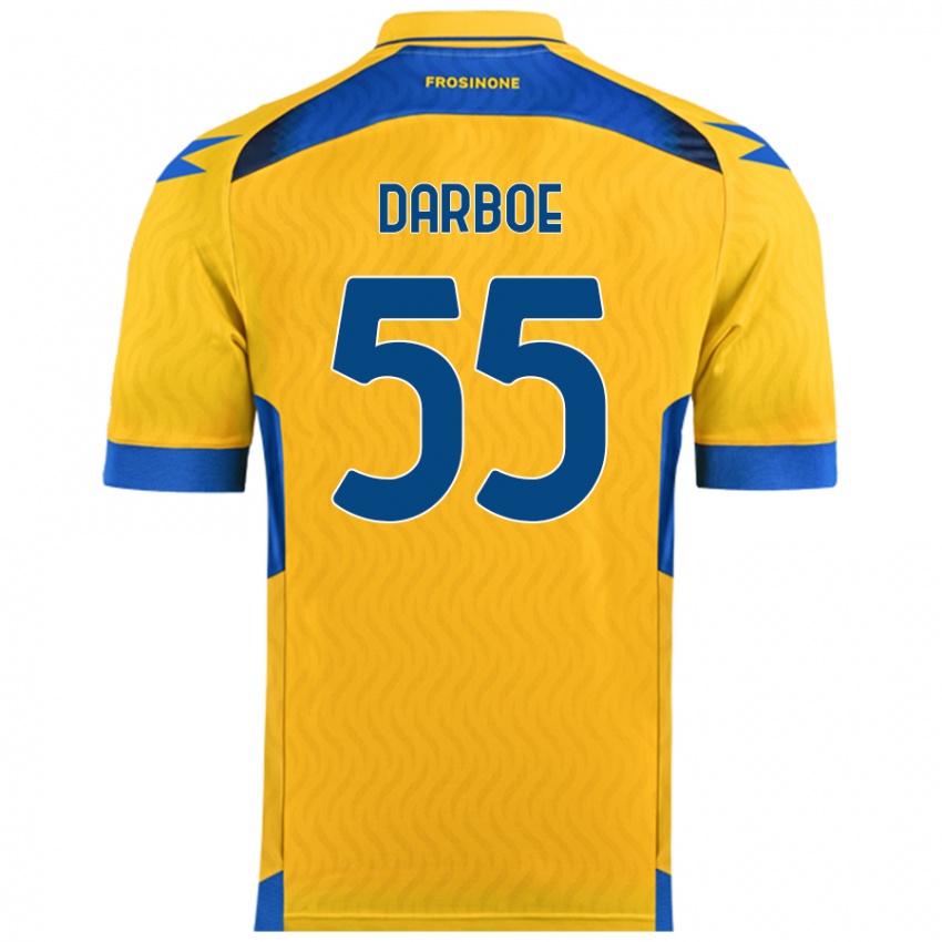 Bambino Maglia Ebrima Darboe #55 Giallo Kit Gara Home 2024/25 Maglietta