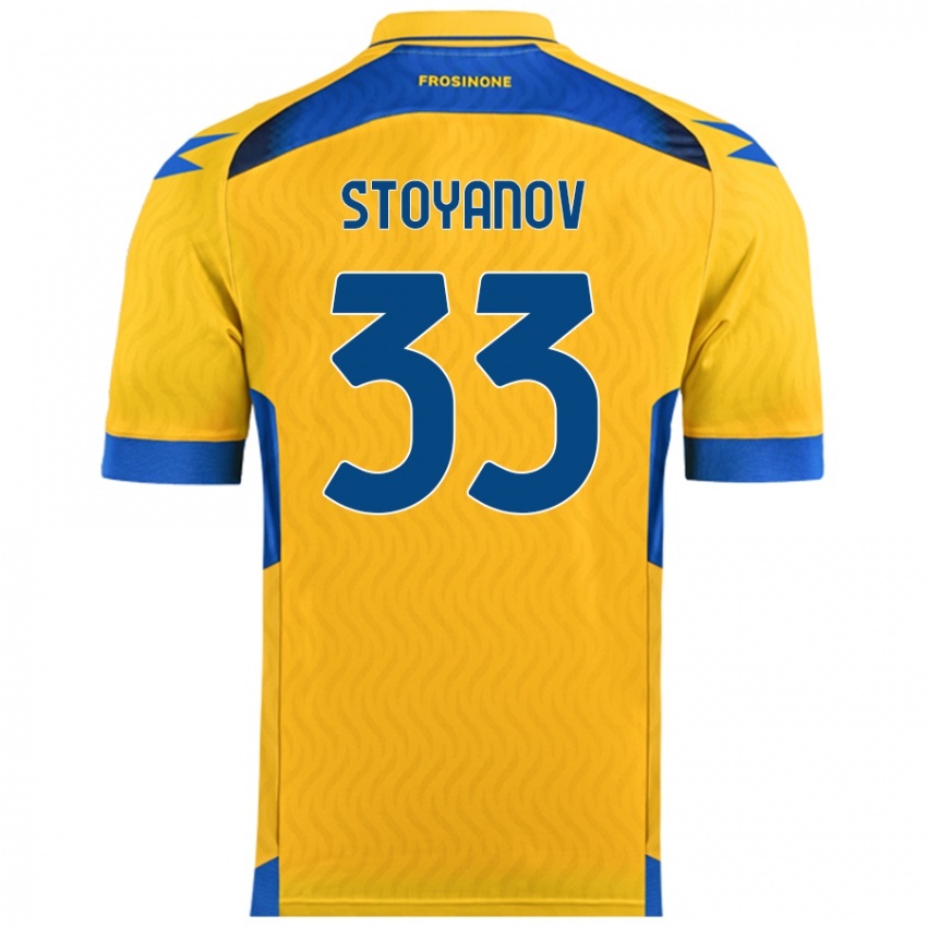 Bambino Maglia Steliyan Stoyanov #33 Giallo Kit Gara Home 2024/25 Maglietta