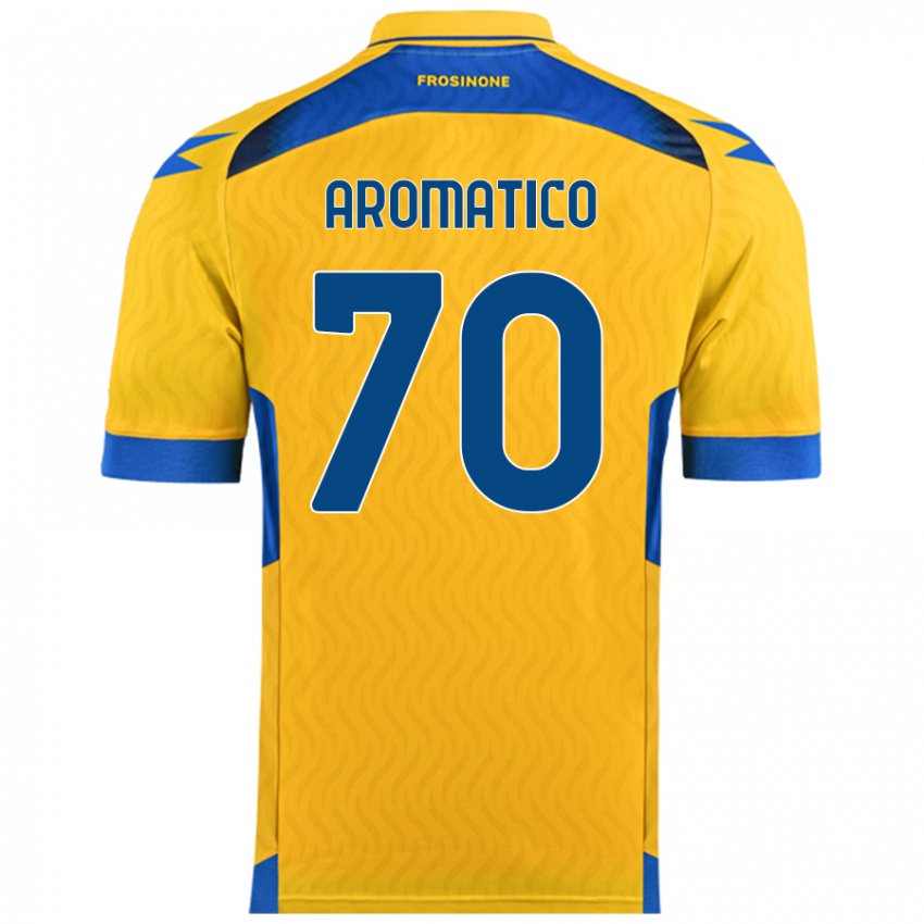 Bambino Maglia Raul Aromatico #70 Giallo Kit Gara Home 2024/25 Maglietta