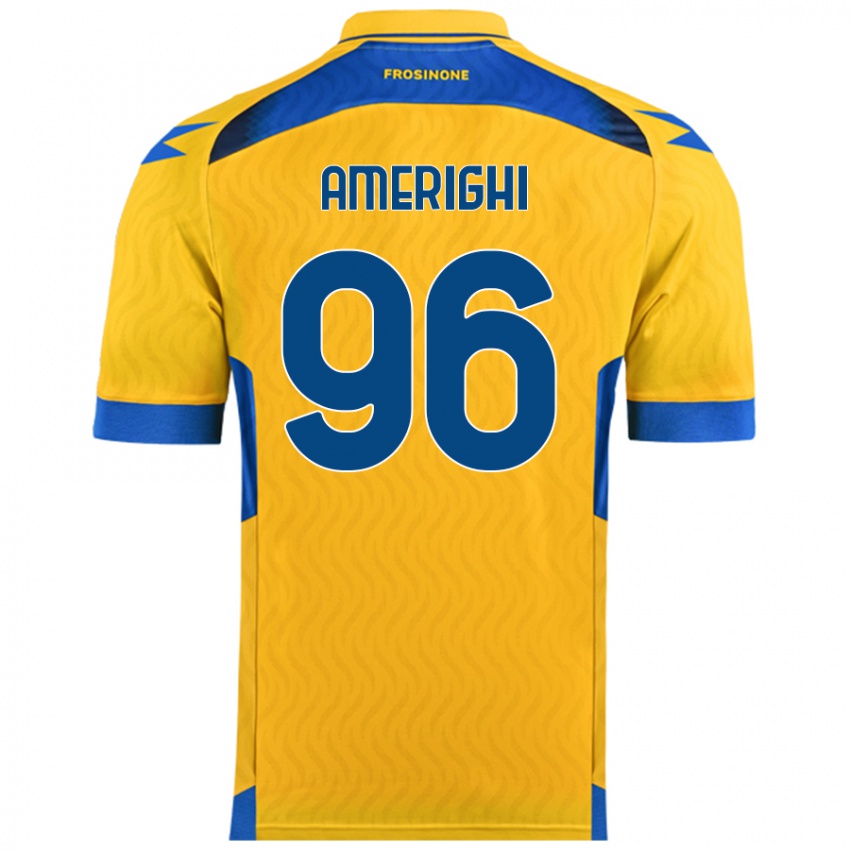 Bambino Maglia Igor Amerighi #96 Giallo Kit Gara Home 2024/25 Maglietta