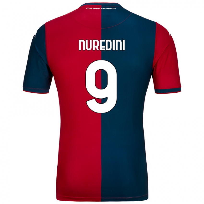 Bambino Maglia Joi Nuredini #9 Rosso Blu Scuro Kit Gara Home 2024/25 Maglietta