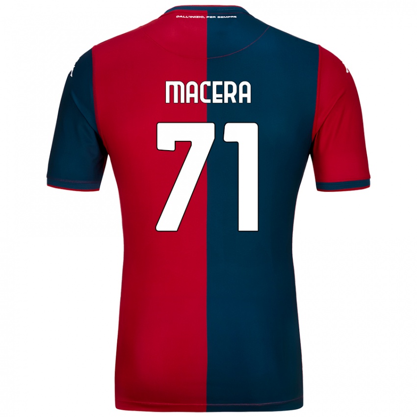 Bambino Maglia Matilde Macera #71 Rosso Blu Scuro Kit Gara Home 2024/25 Maglietta