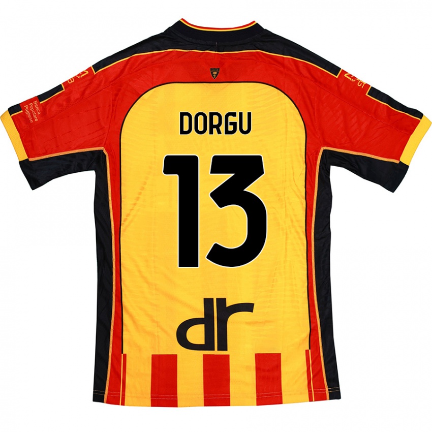 Bambino Maglia Patrick Dorgu #13 Giallo Rosso Kit Gara Home 2024/25 Maglietta