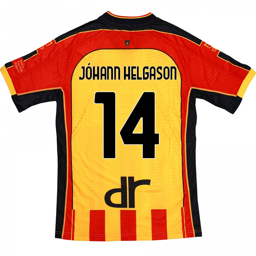 Bambino Maglia Thórir Jóhann Helgason #14 Giallo Rosso Kit Gara Home 2024/25 Maglietta