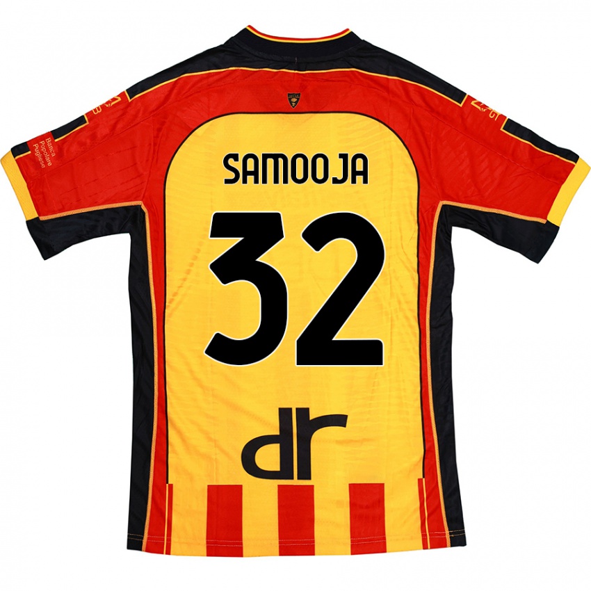 Bambino Maglia Jasper Samooja #32 Giallo Rosso Kit Gara Home 2024/25 Maglietta