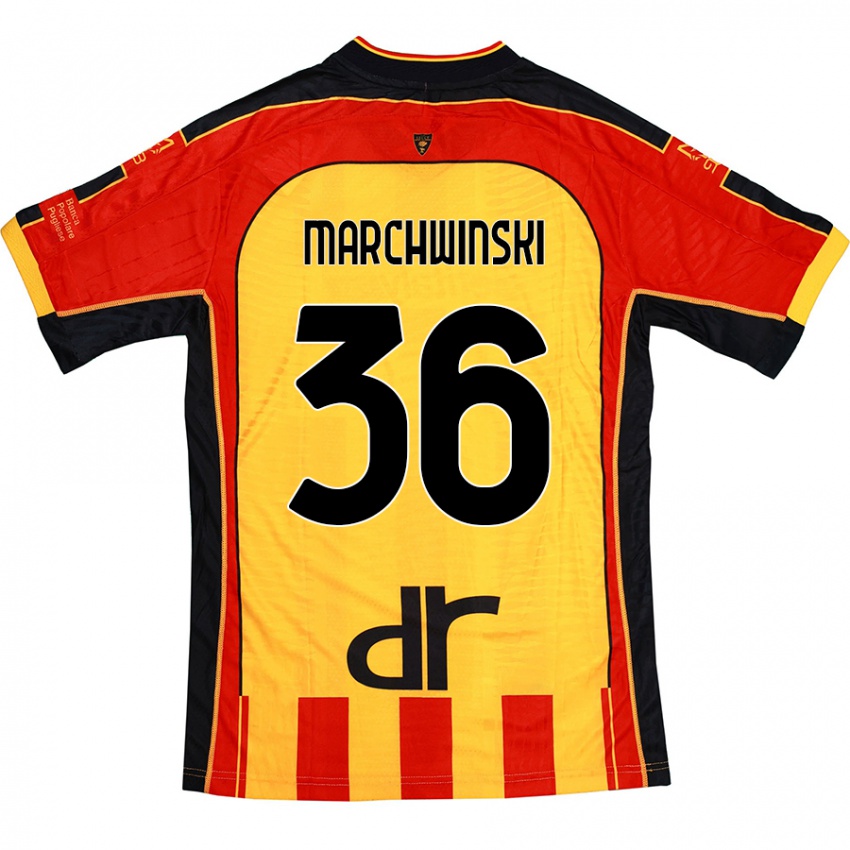 Bambino Maglia Filip Marchwinski #36 Giallo Rosso Kit Gara Home 2024/25 Maglietta