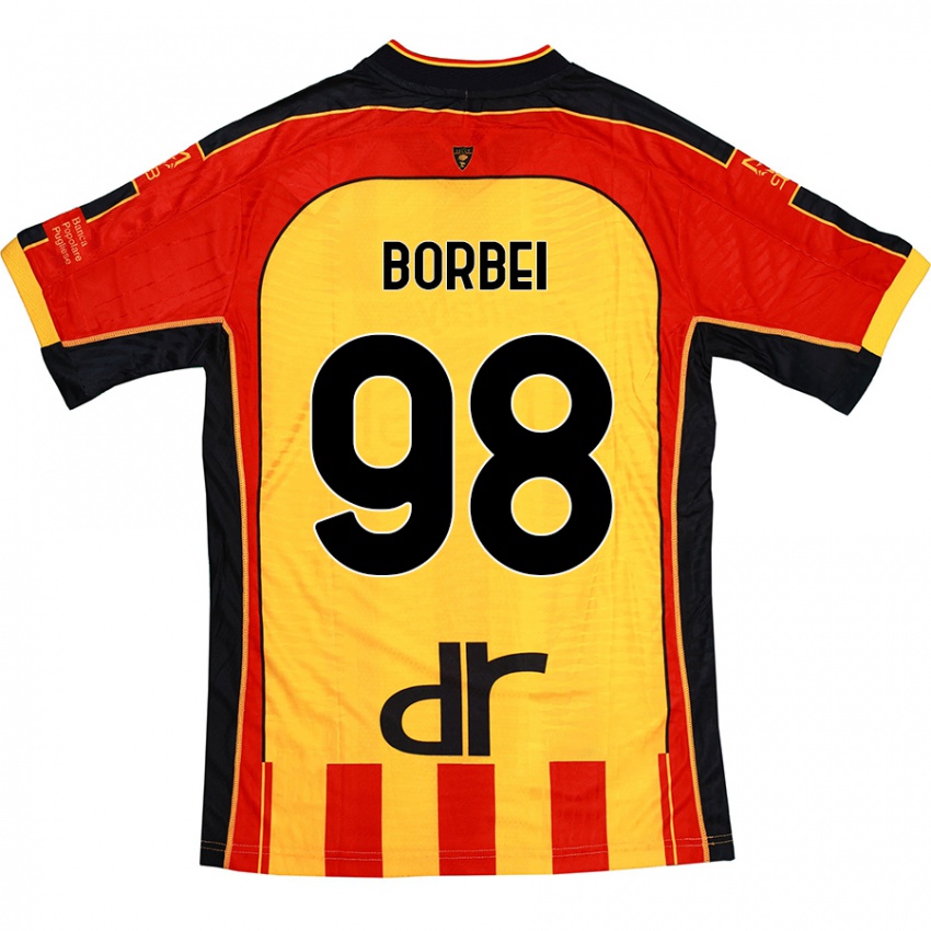 Bambino Maglia Alexandru Borbei #98 Giallo Rosso Kit Gara Home 2024/25 Maglietta