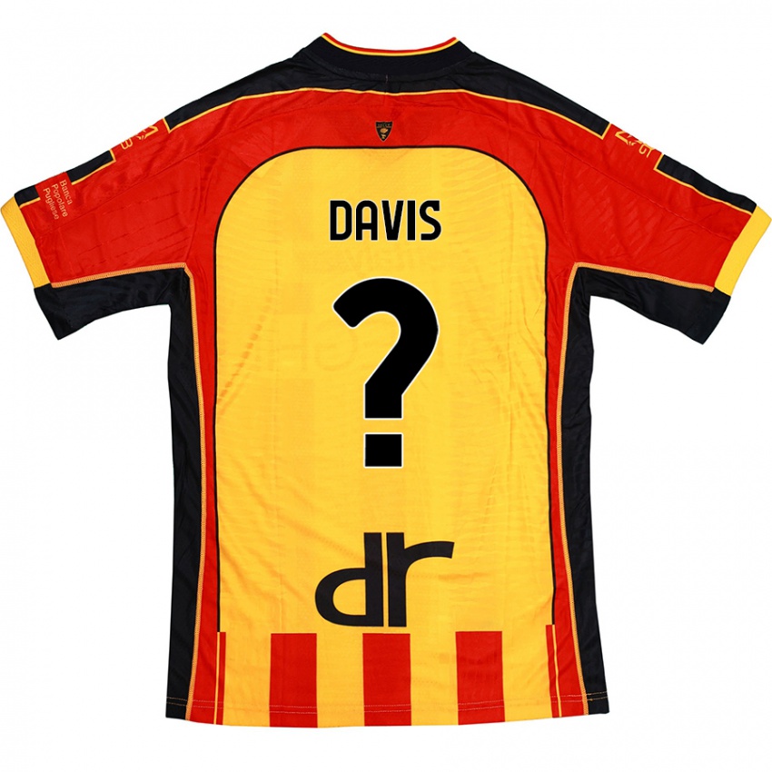 Bambino Maglia Sammi Davis #0 Giallo Rosso Kit Gara Home 2024/25 Maglietta