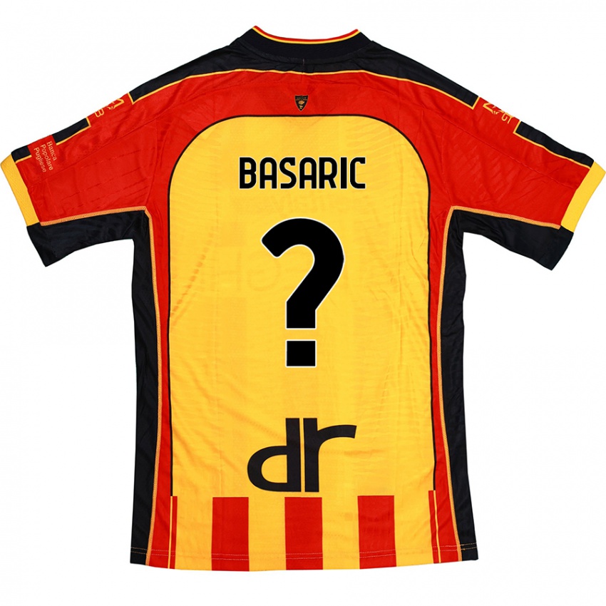 Bambino Maglia Ben Basaric #0 Giallo Rosso Kit Gara Home 2024/25 Maglietta