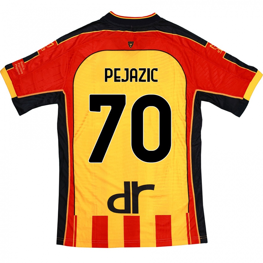 Bambino Maglia Mario Pejazic #70 Giallo Rosso Kit Gara Home 2024/25 Maglietta