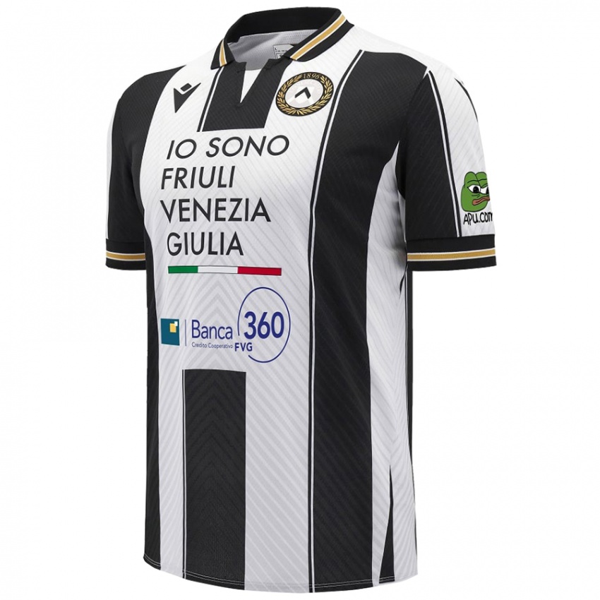 Bambino Maglia Alex Ramku #0 Bianco Nero Kit Gara Home 2024/25 Maglietta