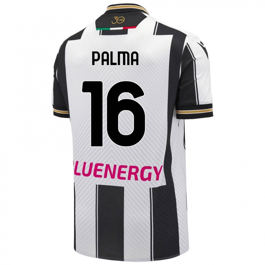 Bambino Maglia Matteo Palma #16 Bianco Nero Kit Gara Home 2024/25 Maglietta