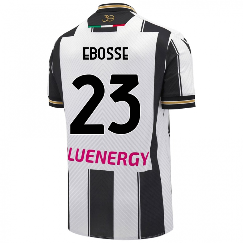 Bambino Maglia Enzo Ebosse #23 Bianco Nero Kit Gara Home 2024/25 Maglietta