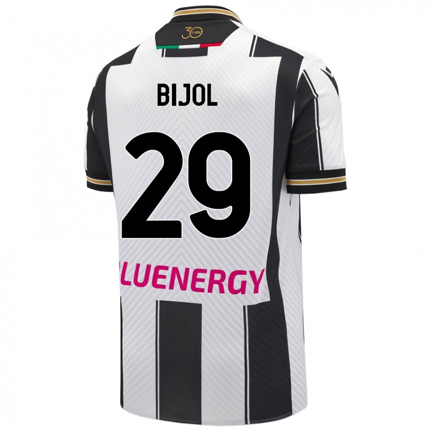 Bambino Maglia Jaka Bijol #29 Bianco Nero Kit Gara Home 2024/25 Maglietta