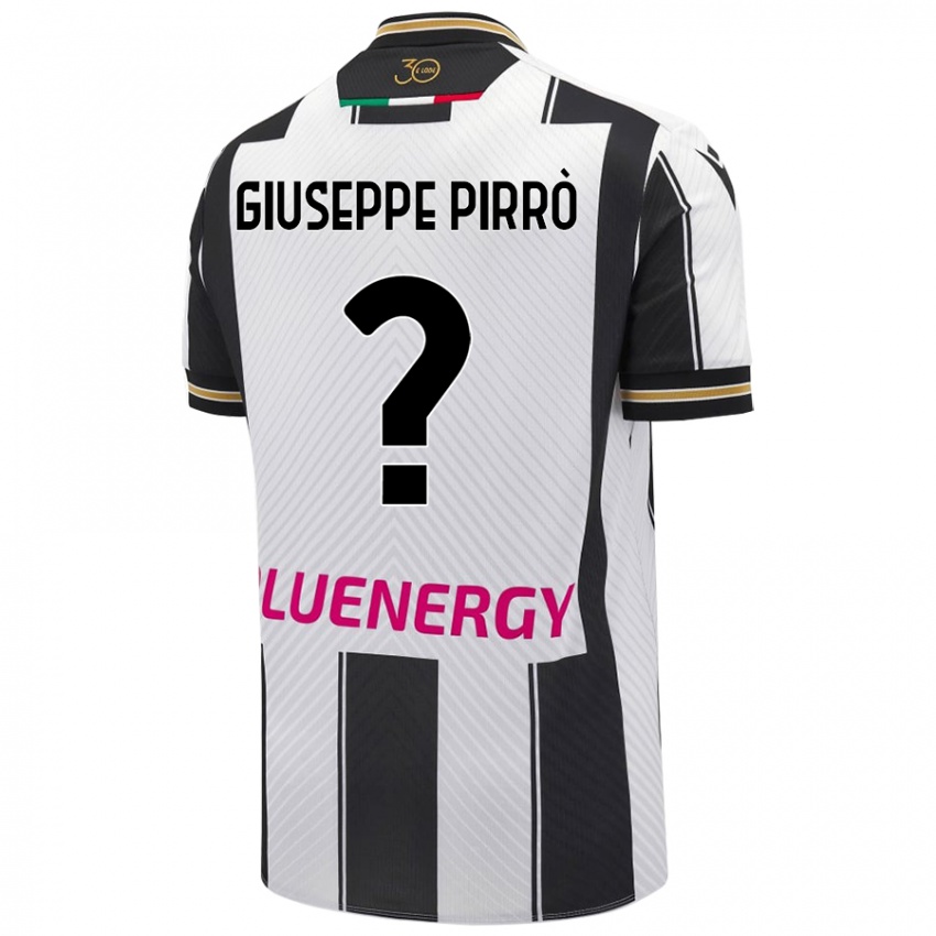 Bambino Maglia Marco Giuseppe Pirrò #0 Bianco Nero Kit Gara Home 2024/25 Maglietta