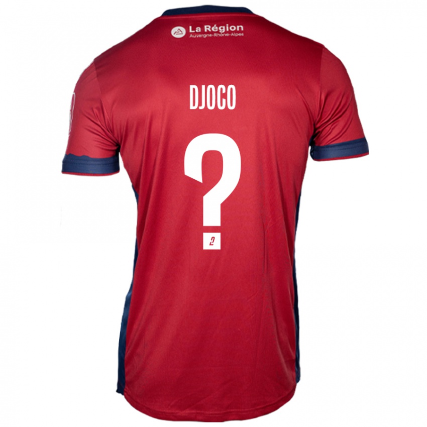 Bambino Maglia Ouparine Djoco #0 Borgogna Chiaro Kit Gara Home 2024/25 Maglietta