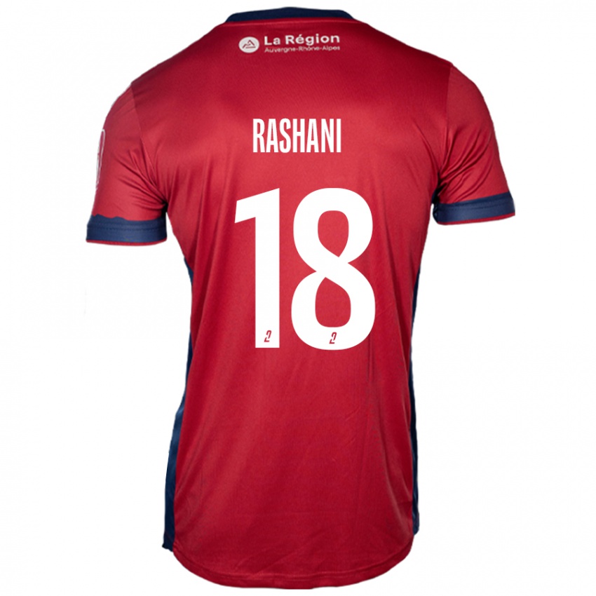 Bambino Maglia Elbasan Rashani #18 Borgogna Chiaro Kit Gara Home 2024/25 Maglietta