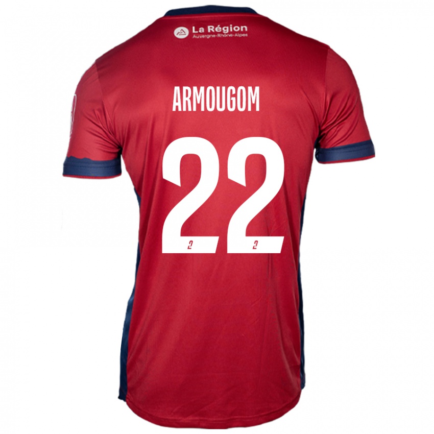 Bambino Maglia Yoël Armougom #22 Borgogna Chiaro Kit Gara Home 2024/25 Maglietta