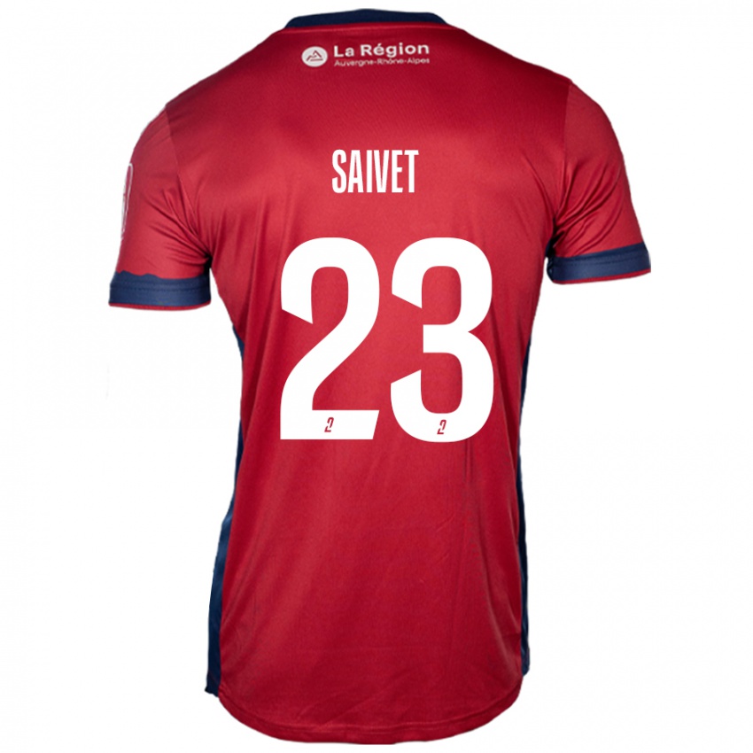 Bambino Maglia Henri Saivet #23 Borgogna Chiaro Kit Gara Home 2024/25 Maglietta