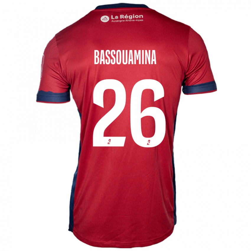 Bambino Maglia Mons Bassouamina #26 Borgogna Chiaro Kit Gara Home 2024/25 Maglietta