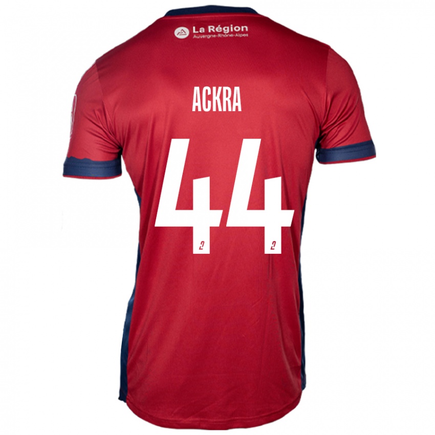 Bambino Maglia Allan Ackra #44 Borgogna Chiaro Kit Gara Home 2024/25 Maglietta