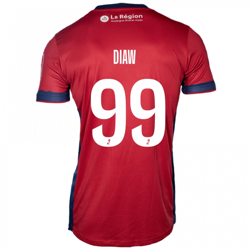 Bambino Maglia Mory Diaw #99 Borgogna Chiaro Kit Gara Home 2024/25 Maglietta