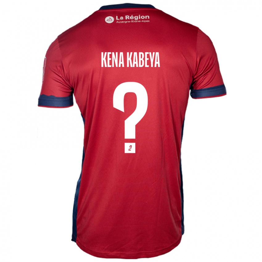 Bambino Maglia Ethan Kena Kabeya #0 Borgogna Chiaro Kit Gara Home 2024/25 Maglietta