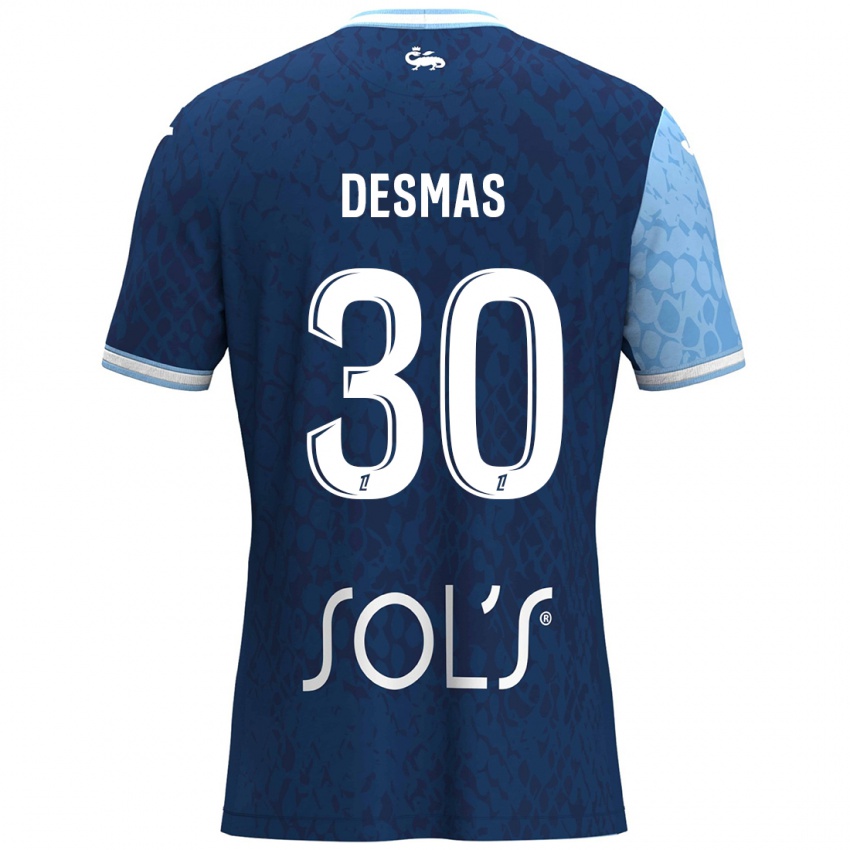 Bambino Maglia Arthur Desmas #30 Azzurro Blu Scuro Kit Gara Home 2024/25 Maglietta